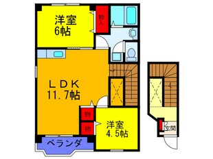 サンハイム西村Ⅱの物件間取画像